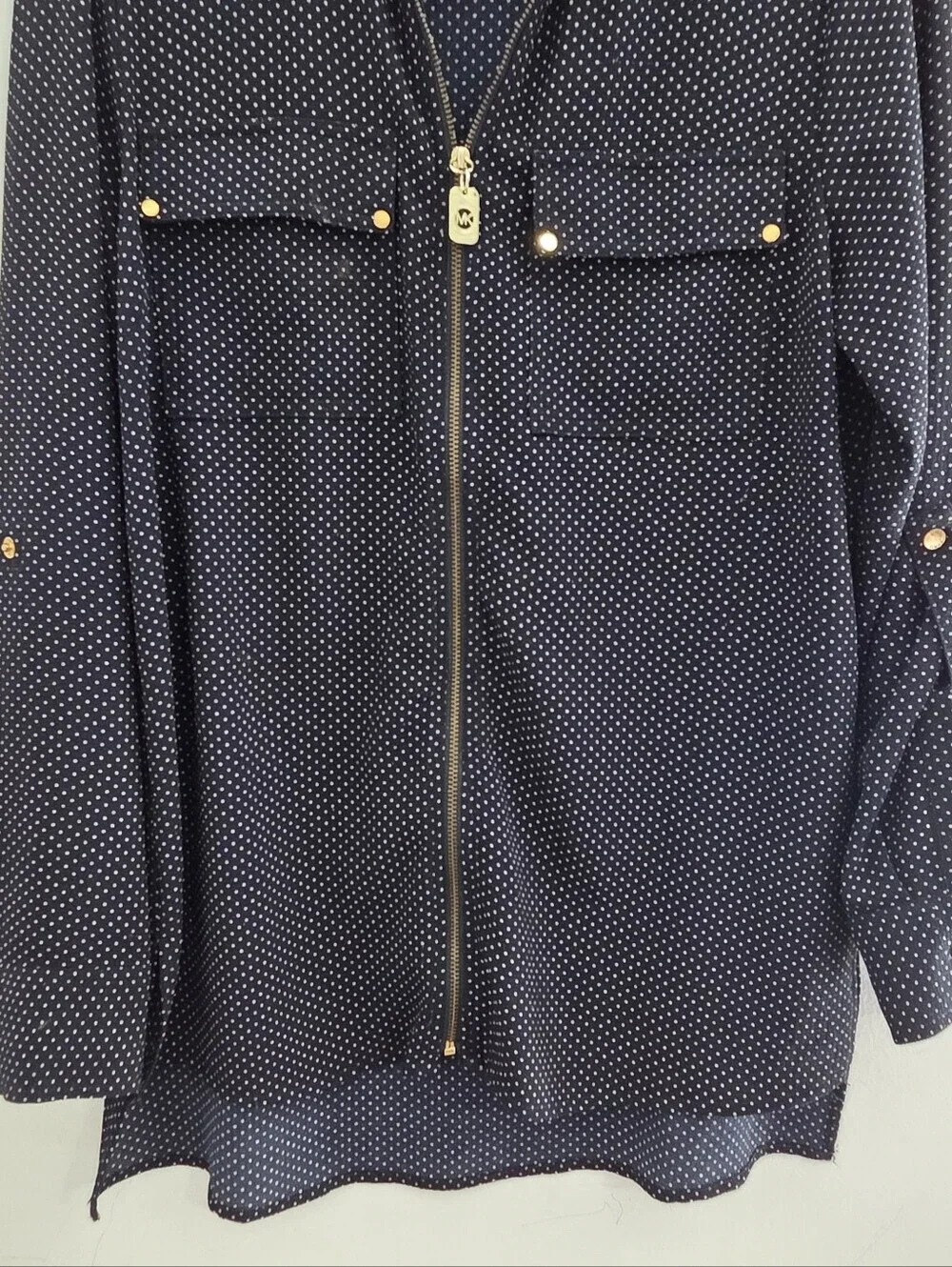 Michael Kors Zip Front Blouse